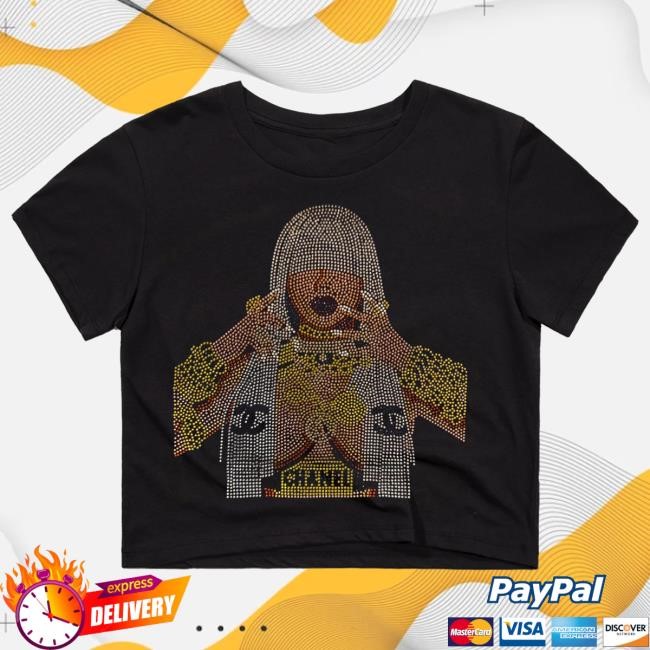 Official Lil Kim Bling Crop Top Crewneck Sweatshirt