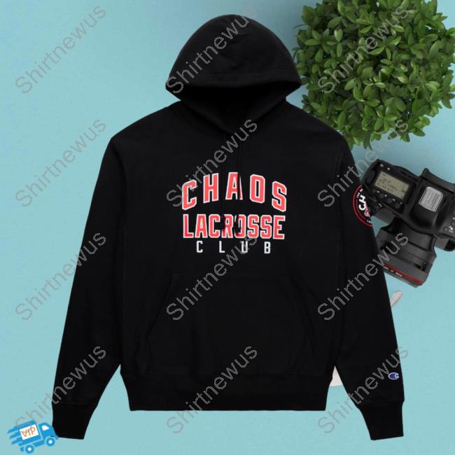 Official Premier Lacrosse League Shop Champion Chaos Lacrosse Throwback Reverse Weave Pullover Hoodie Black