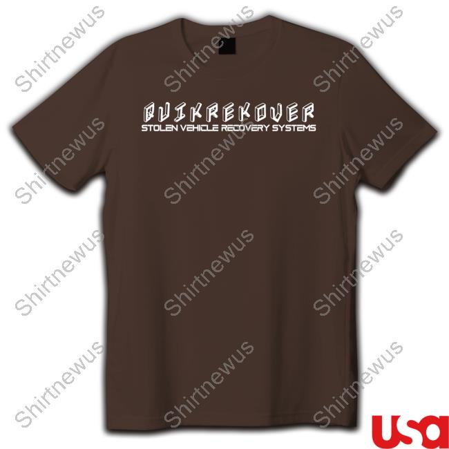 Quikrekover Stolen Vehicle Recovery Systems T Shirt Jared Padalecki