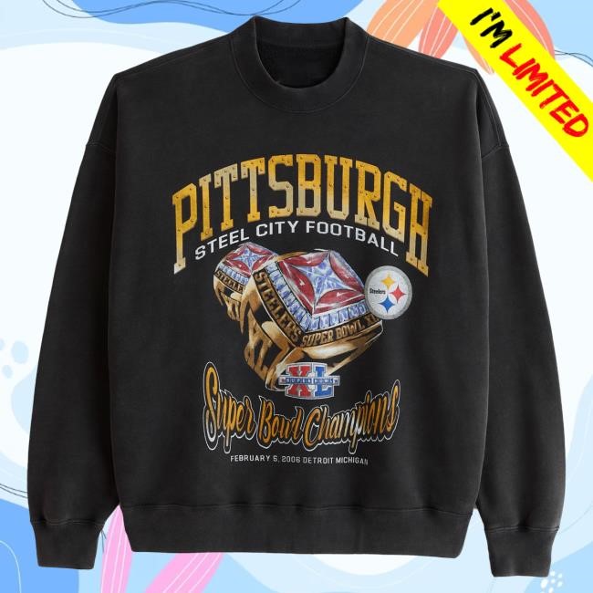 Official Abercrombie And Fitch Clothing Pittsburgh Steelers Graphic Sweatshirt NFL by Abercrombie