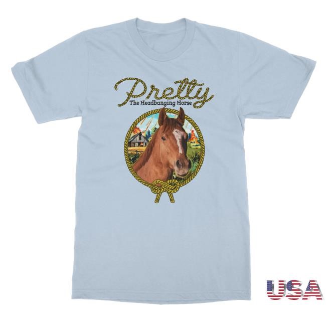 Official IndieMerchstore Pretty the Head-Banging Horse "Gift Shop" Hot Shirt
