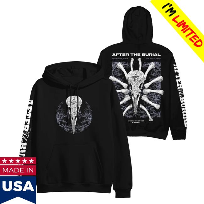 Official After The Burial Merch Deconstructed Black Long Sleeve Tee Shirt