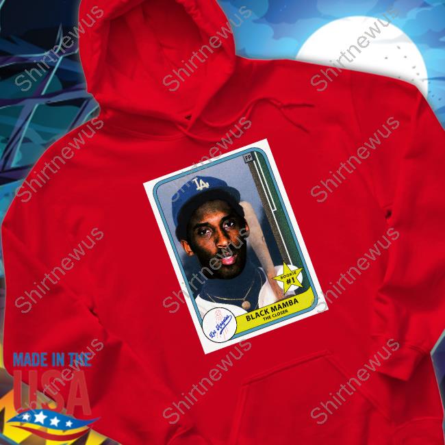 Kobe Bryant Rookie Card Hoodie Black Mamba
