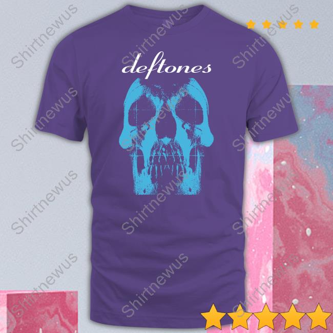 Deftones Merchandise Deftones Blue Skull Hooded Sweatshirt Shopdeftones