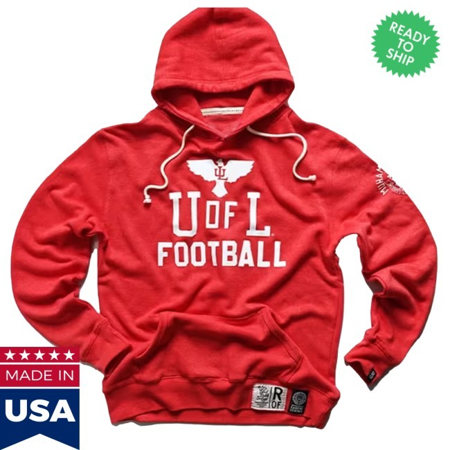 Louisville Cardinals Mens Red Louisville X Ali Fashion Hoodie