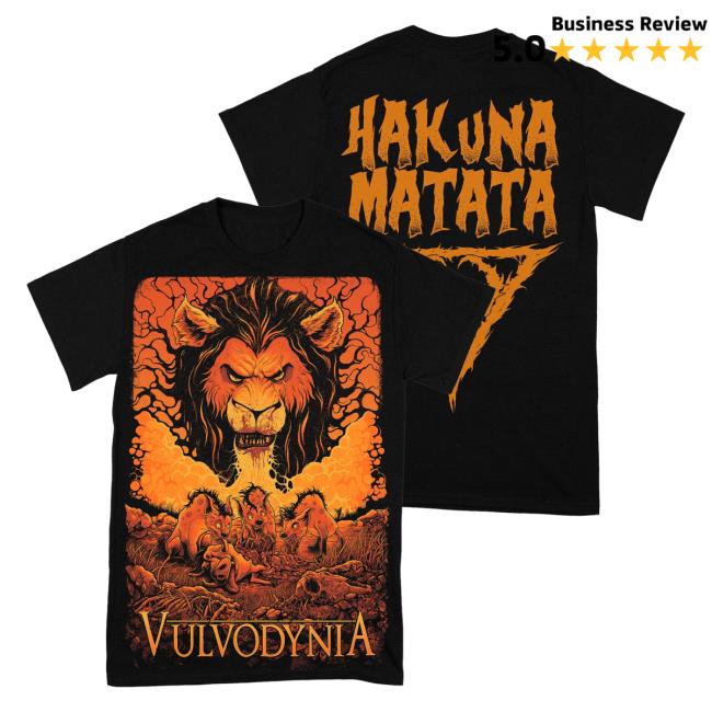 Official Vulvodynia Rising Merch Vulvodynia - Hakuna Matata Scar Tee Shirt Risingmerch