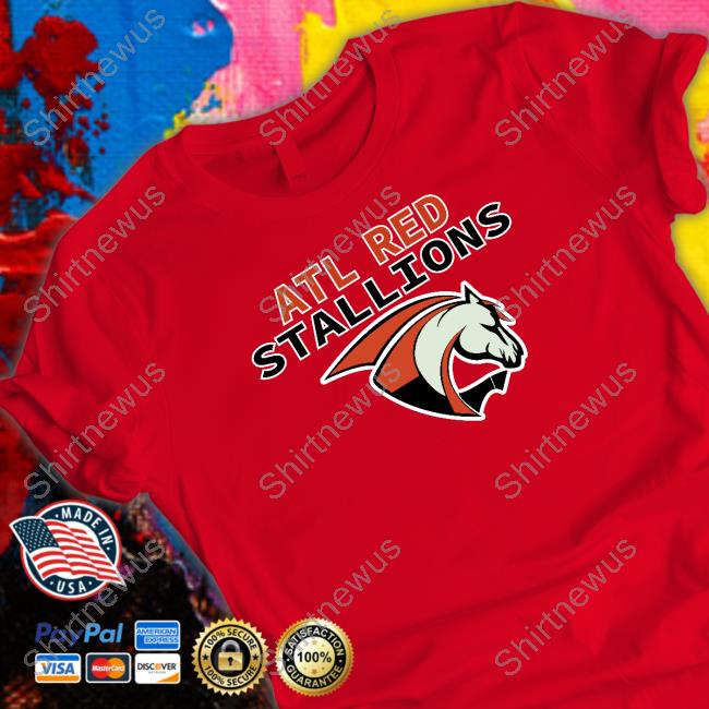 Official TheBeardedSingleMalt Atl Red Stallions Shirt