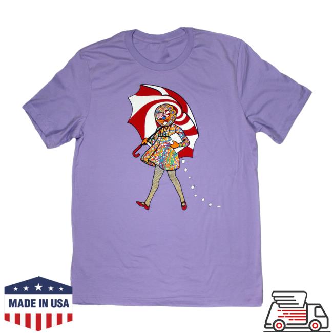 Official Slinger Apparel Store Shop Acid Eater Girl New Shirt Lavender Purple Pyroscopic