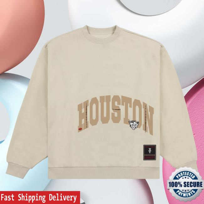 Official Travis Scott Utopia Merch Store CJ X M&N X UNIVERSITY OF HOUSTON Hooded Sweatshirt Travis Scott Apparel Clothing TravisScott