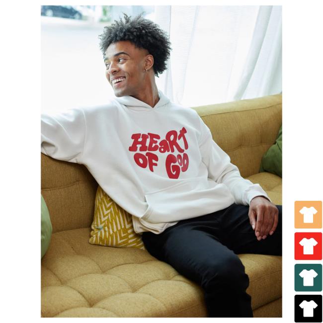 Official Elevated Faith Clothing Heart Of God Unisex Pullover Sweatshirt