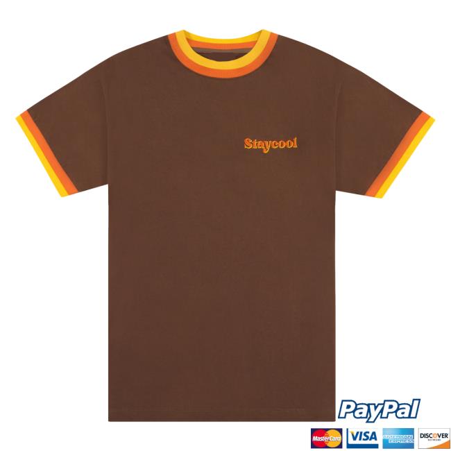 Official Stay Cool Clothing Store Stay Cool 70'S Tshirt (Brown/Multi) StayCool StaycoolNyc