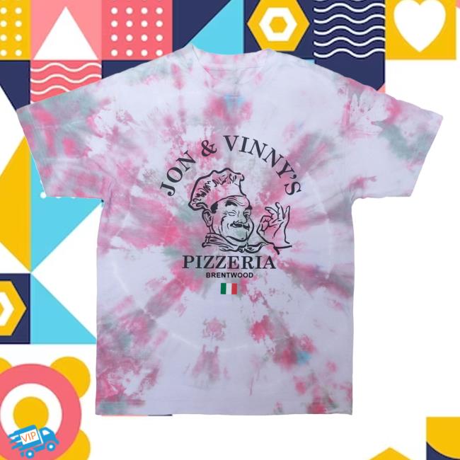 Official Jon And Vinny's OG Pizza Man Tee Brentwood, Tie Dye Hot Shirt Jonandvinnys