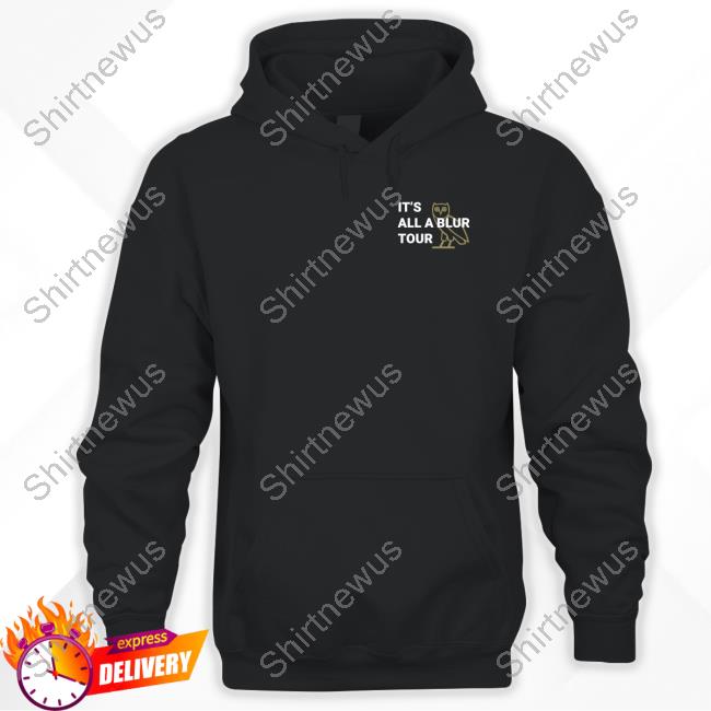 Drake It's All A Blur Tour 2023 Drake Ovo Iaab Security Hoodie