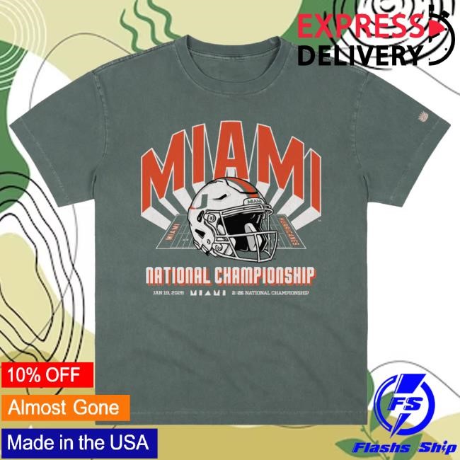 Official Miami NCAA Football NCAA Heavyweight Championship Tee 2026