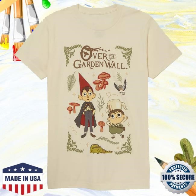 Over The Garden Wall Wirt & Greg Grid S/s Shirt