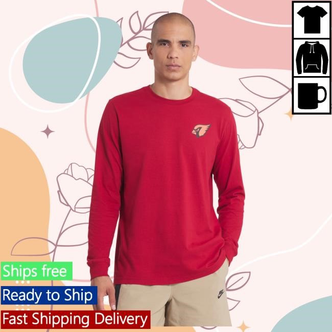 Official NFL Apparel Men's Arizona Cardinals Nike Red 2025 Rivalries Collection Long Sleeve Hot Shirt ArizonaCardinals