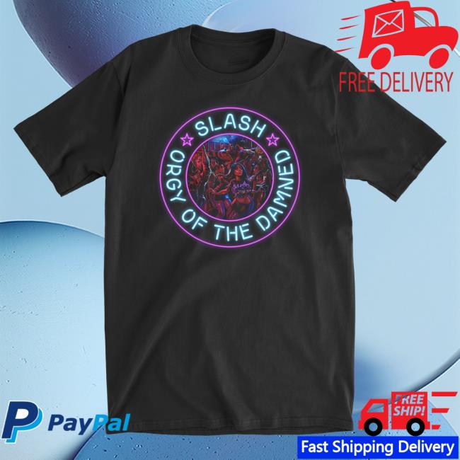 Slash Official Merch Shop Apparel Ootd Cover Art Neon Sign Black Sweatshirt