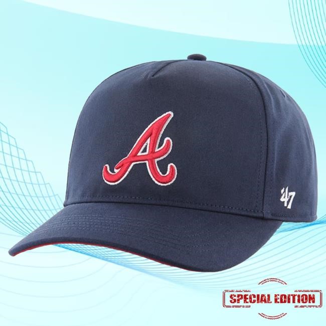 47 Atlanta Braves Navy Hitch Adjustable Hat MLB Baseball MLB