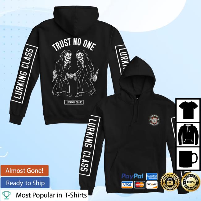 Lurking Class Clothing Trust No One Pullover Sweatshirt Black LurkingClass