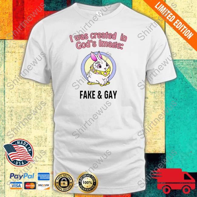 Official I Was Created In God's Fake & Gay Shirts