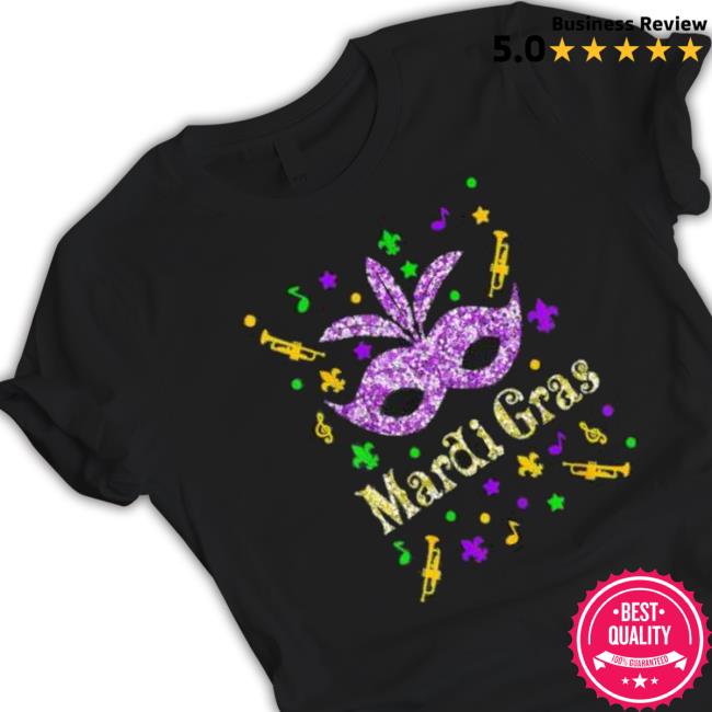 Mardi Gras 2023 – Womens Girls Mask Beads New Orleans Party Hoodie