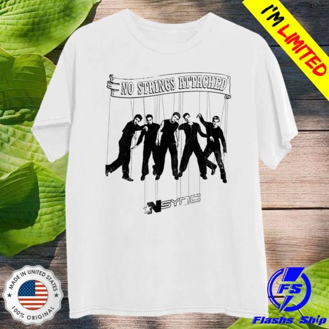 Official Nsync Merch No Strings Attached Marionette White Top Shirt