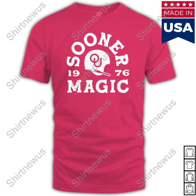 Official Charlie Hustle Merch Oklahoma Sooner Magic 1976 Tee