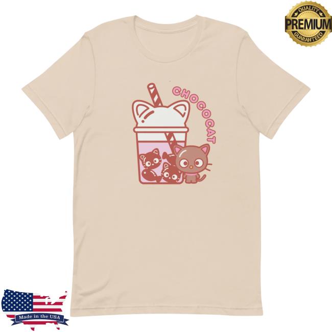 Hello Kitty Merch Store | Chococat Bubble Tea Essential T Shirt