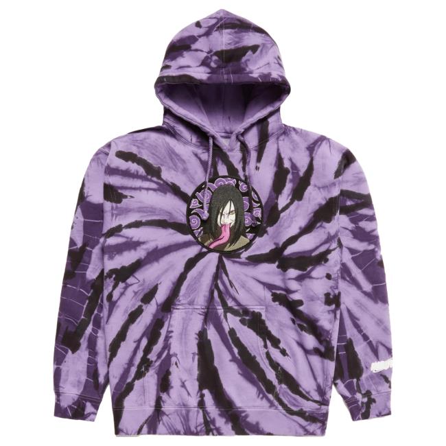 Official Hypland Clothing Merch Store Hypland Shippuden Orochimaru Hood (Purple Tie Dye)