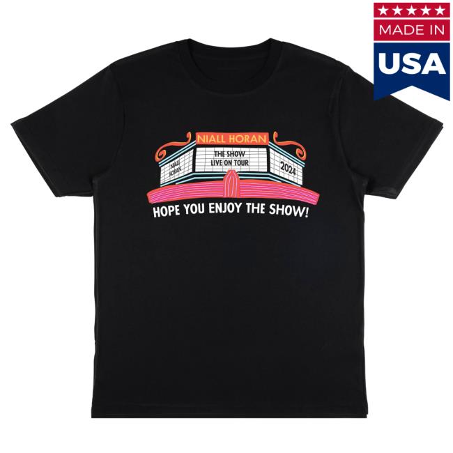Official Theatre Marquee Cities Black Tshirt