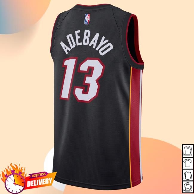 Bam Adebayo Nike NBA Basketball Unisex Icon Miami Heat Jersey