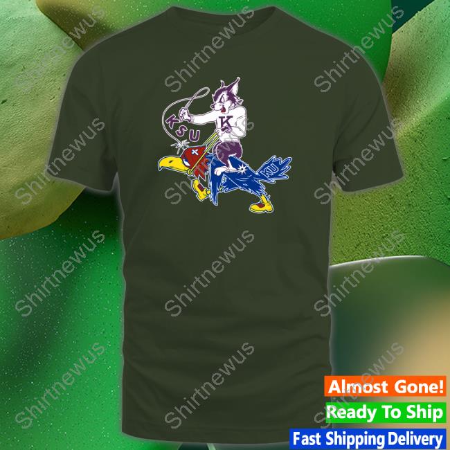 Vintage K-State Wildcat vs K-U Jayhawk Tee