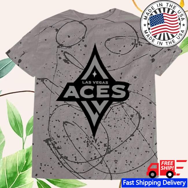 Official Las Vegas Aces Splatter Logo Tee