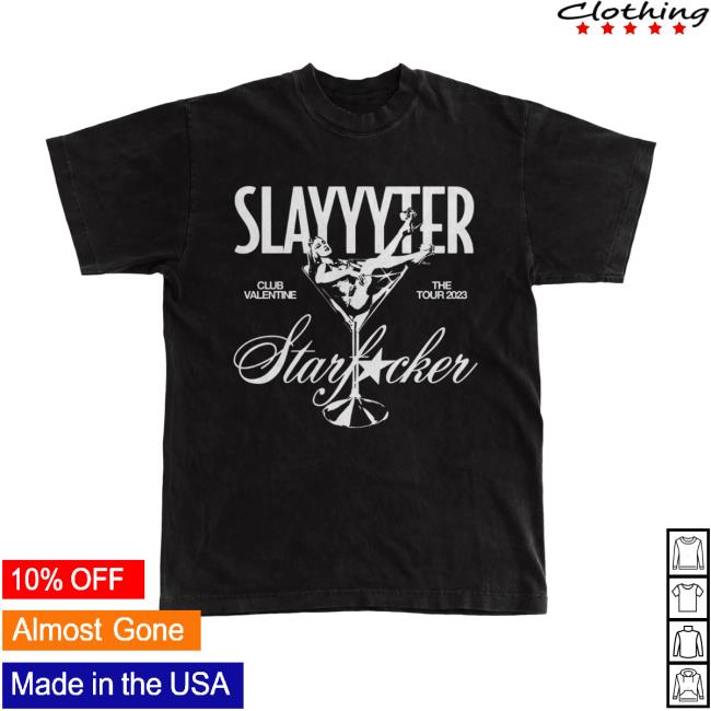 Official Slayyyter Store Shop Merch | Martini Tour 2024 Shirt