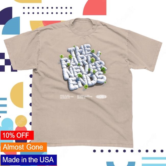 Official The Chainsmokers Merch The Chainsmokers The Party Never Ends Tan Attractive Shirt
