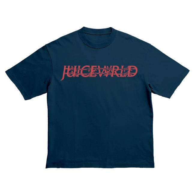 Official 999 Club Juice Wrld Merch Store 999 Barbed Wire New Shirt Navy 999Club Clothing JuiceWrld
