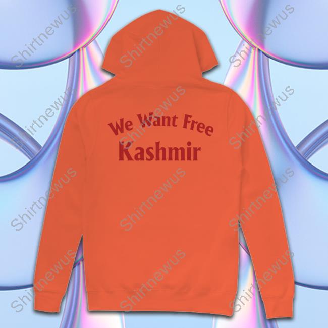 Anas Kashmiri We Want Free Kashmir T-Shirt Melbourne Stadium