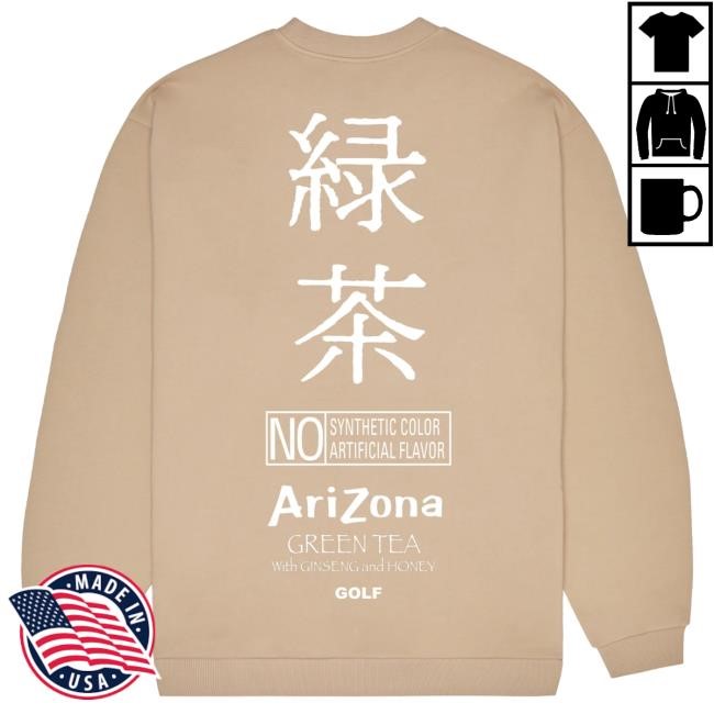 Official Tyler The Creator Merch Arizona Crewneck Sweatshirt by Golf Wang