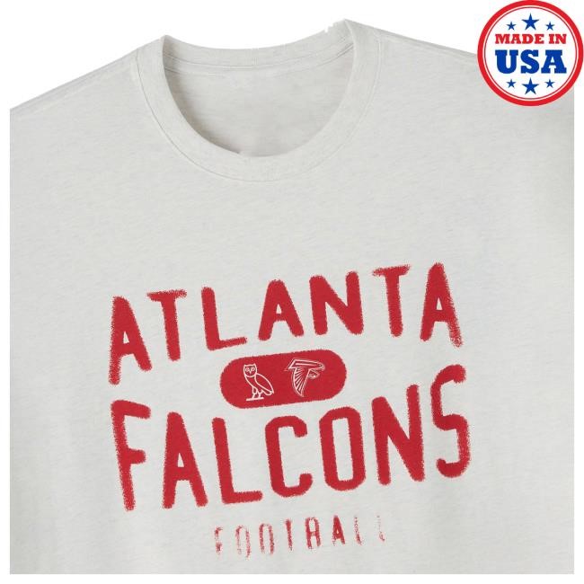 Atlanta Falcons OVO x NFL Heather Gray Hot Shirt | Official NFL Shop