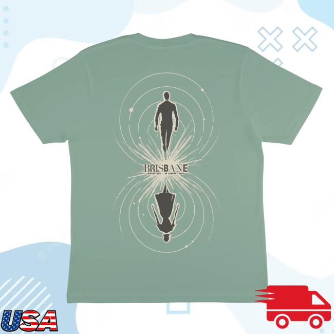 Official Louis Tomlinson Merch Store Shop Louis Tomlinson Brisbane Riverstage World Tour Green Popover Shirt - Australia