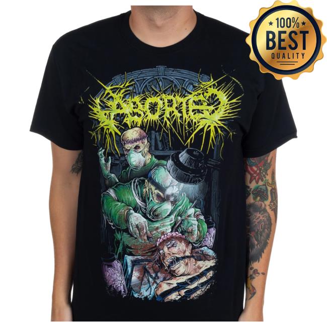 Official Indie Merch Store Shop Aborted "Butchered Lobotomy" T Shirt IndieMerchStore