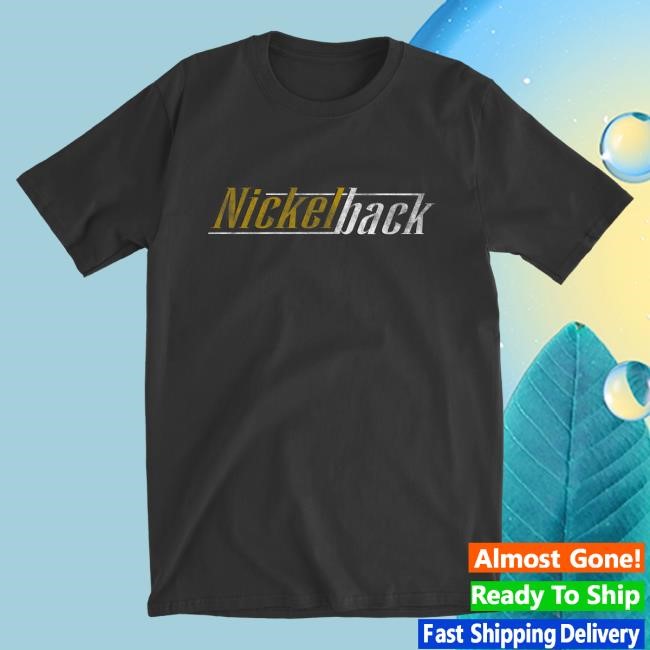 Official Nickelback Merch Nickelback The State Logo Coal T-Shirt Nickelback Apparel