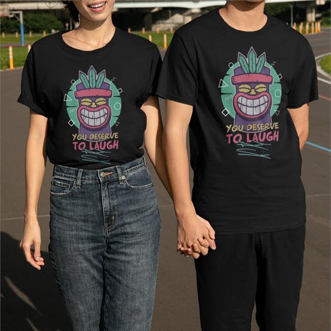 Im Brandon Farris Merch Tiki Supersoft You Deserve To Laugh Hoodie