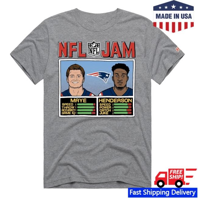 Gray New England Patriots NFL Football NFL NFL Jam Tri-Blend Tee