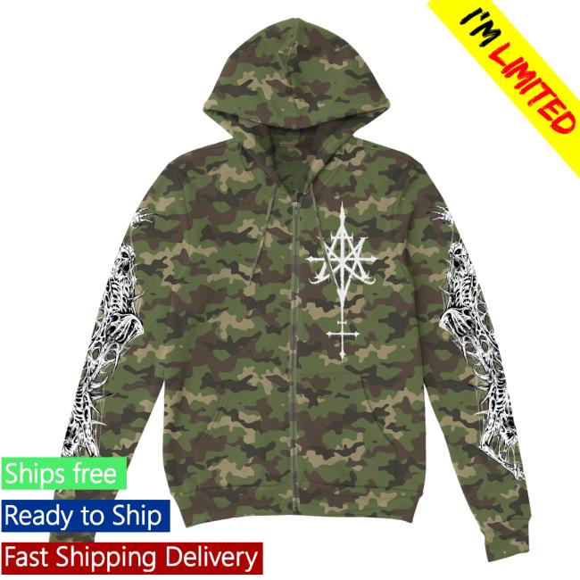 Official Indie Merch Store Shop Aborted "Crest" Zip Hoodies IndieMerchStore