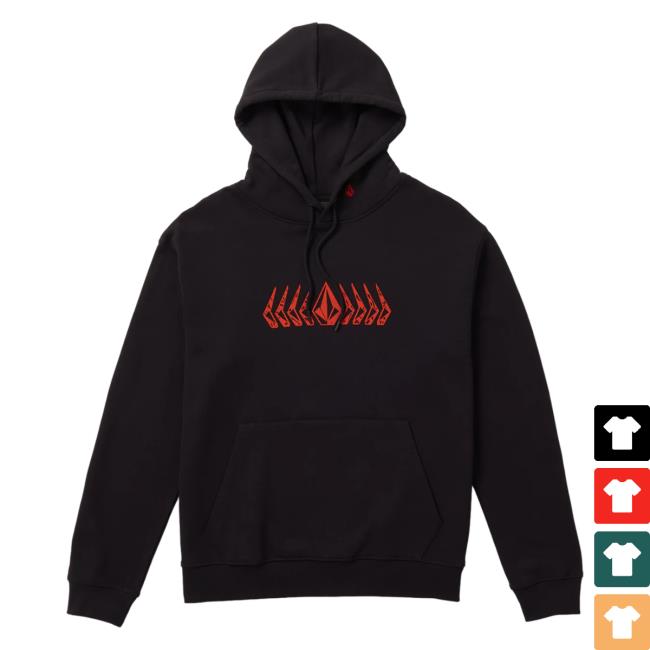 Volcom Stone Clothing Shop Store Watanite Pullover Hoodie Black