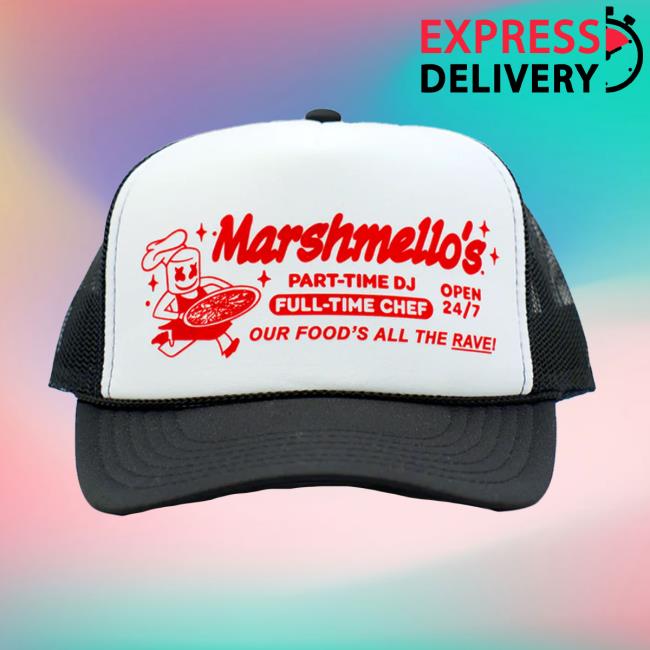 Official Marshmello Merch Store Delivery Trucker Hat Marshmello Apparel Clothing Shop