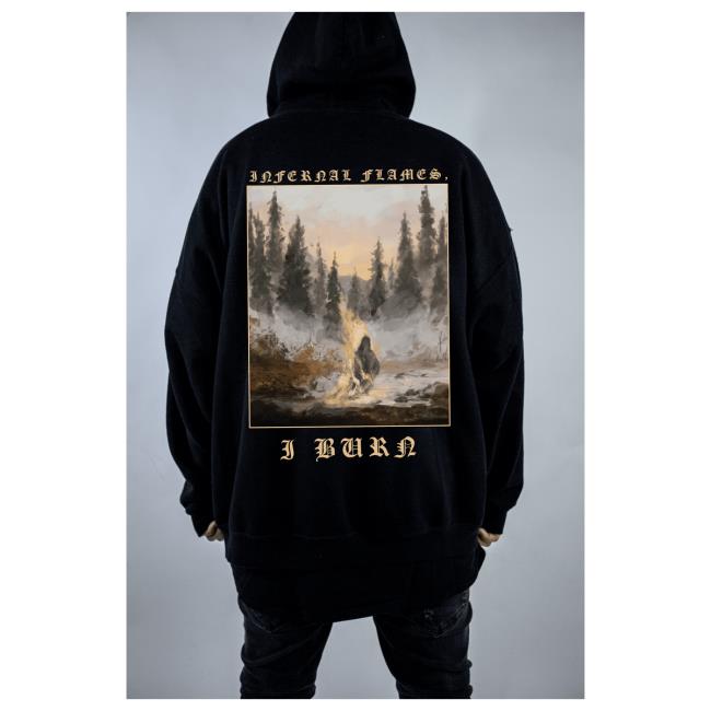 Official Mental Cruelty Store Limited Mental Cruelty 𝐈𝐍𝐅𝐄𝐑𝐍𝐀𝐋 𝐅𝐋𝐀𝐌𝐄𝐒 Hoody