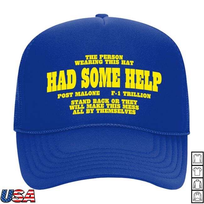 Post Malone Official Merch Shop – I Had Some Help Trucker Cap Post Malone Merchandise Collections