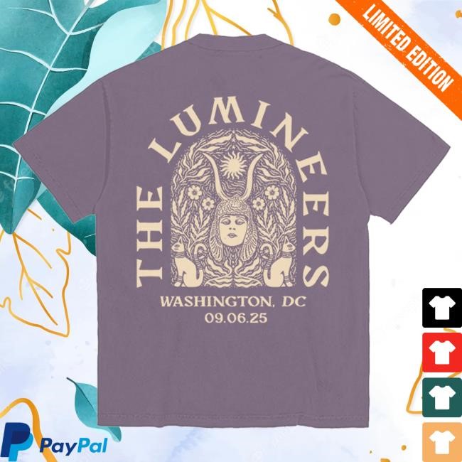 Official Lumineers Shop The Lumineers Automatic September 6 Washington DC Event Top Shirt